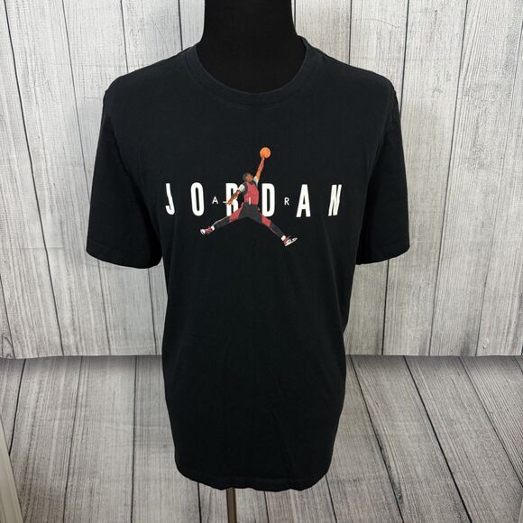 Nike Air Jordan Men's 3XL Black Jumpman Black Toe 1985 T-Shirt BQ6736-010 - Picture 1 of 7